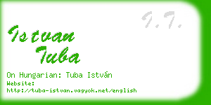 istvan tuba business card
