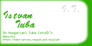 istvan tuba business card